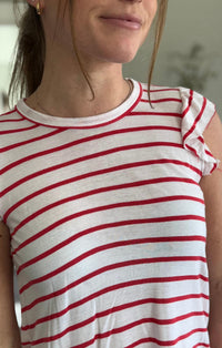 Sundry - Ruffle Stripe Cami Top