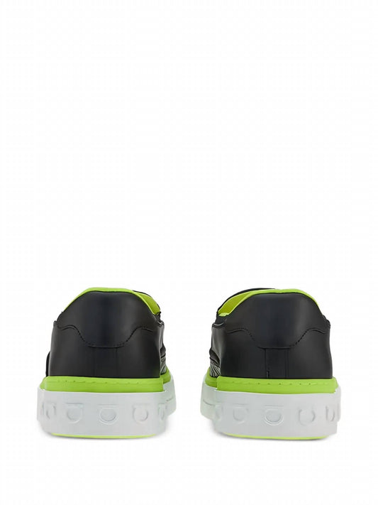 Salvatore Ferragamo - Men's Embossed-logo Slip-on Sneaker