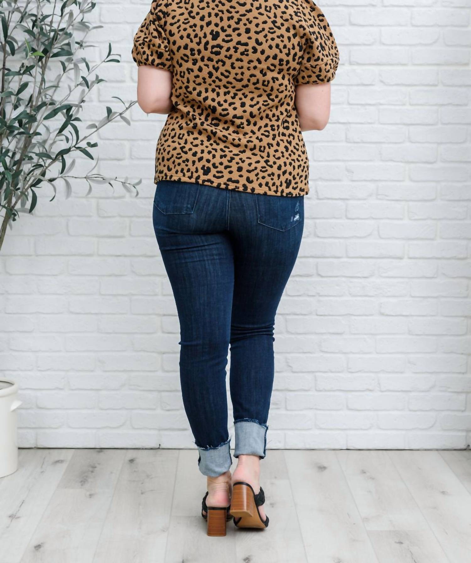 Hailey & Co - Spotted Animal Print Blouse