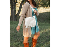 Julia Rose Women's Nora Fringe Bags in cream - women's bag - view 7