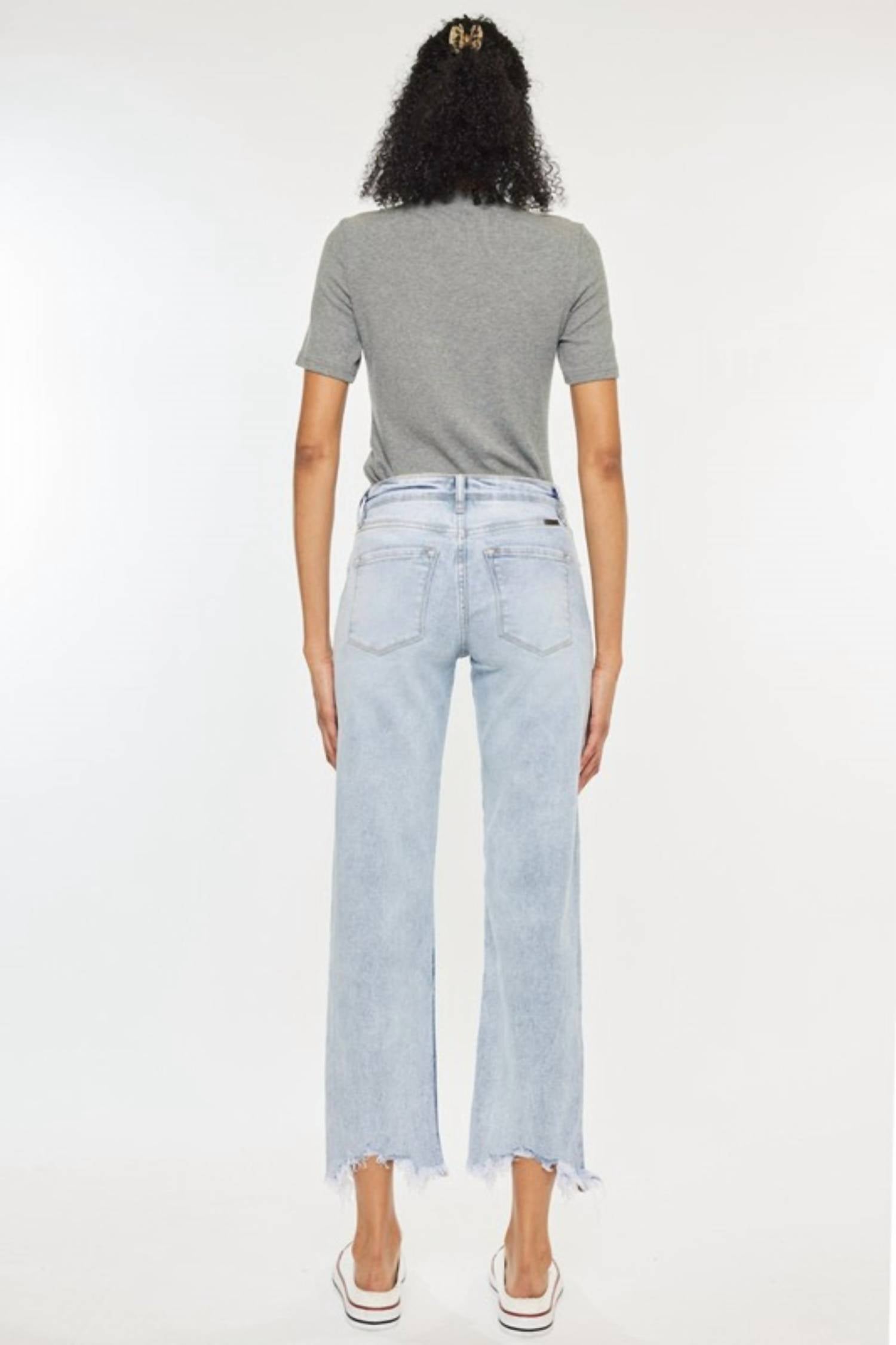 Kancan - High Rise Straight Leg Jeans