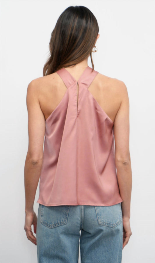 Greylin - Lucinda Satin Halter Top