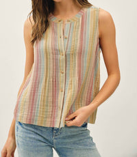 Be Cool - Balen Stripe Tank Top