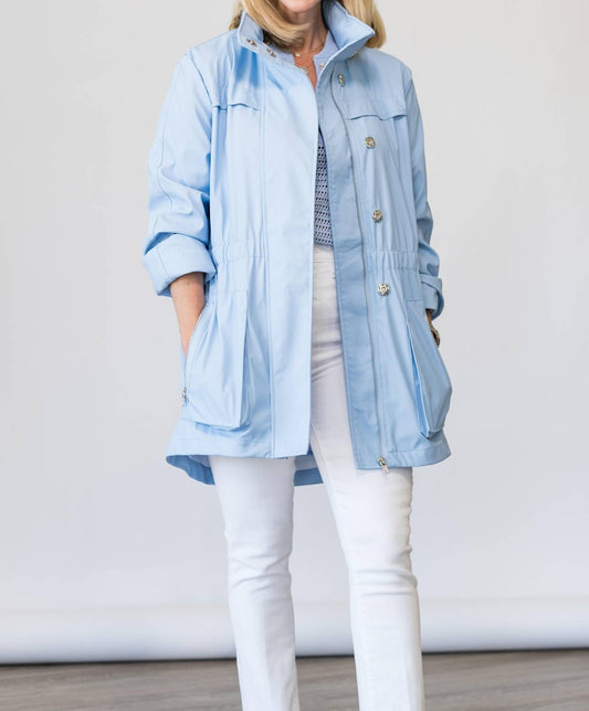 Ciao-Milano - Anna Waterproof Cinched Rain Jacket