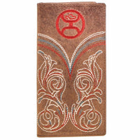 Hooey - Men's Logo Andboot Stitch Filigree Embroidered Rodeo Wallet