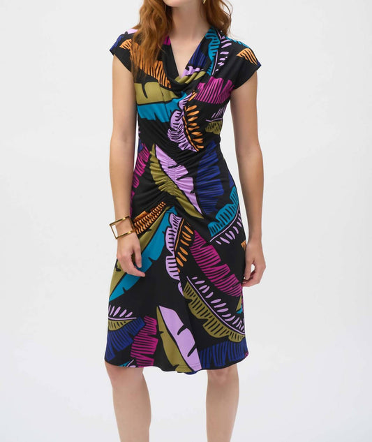 Joseph Ribkoff - Floral Ruched Bodycon Dress