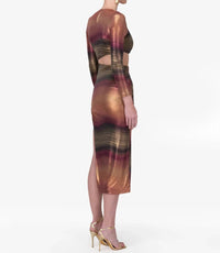Dress Forum - Shimmering Cutout Midi Dress