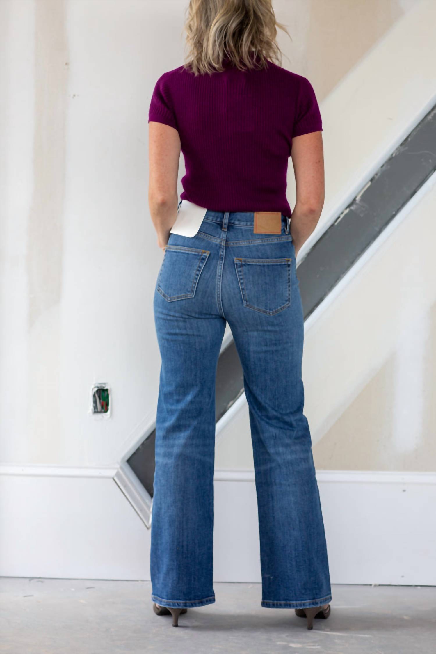 Jeanerica Pyramid Brisk Flared Jeans in brisk mid vintage - women's jeans - view 7