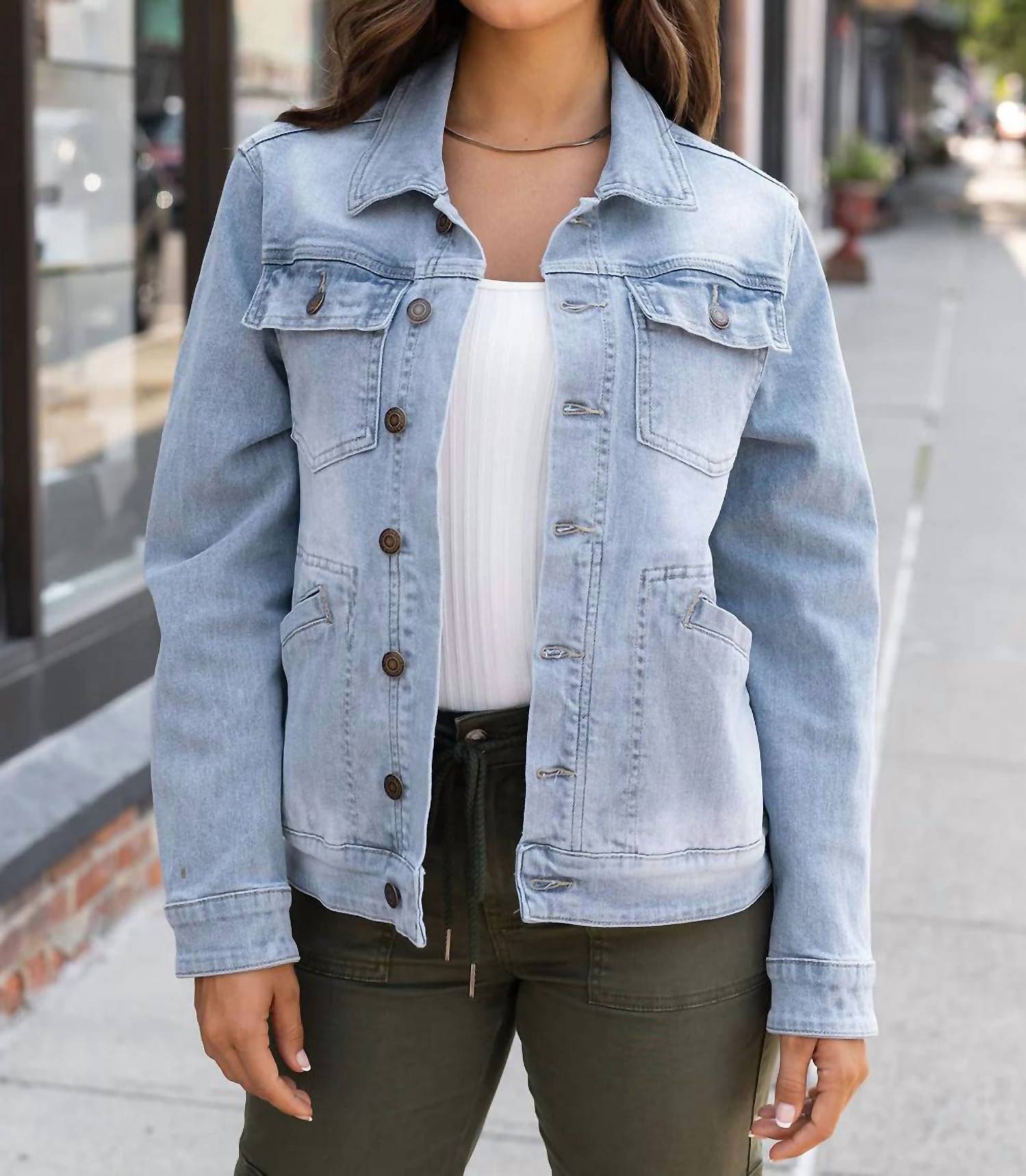 Grace And Lace - Boyfriend Denim Jacket