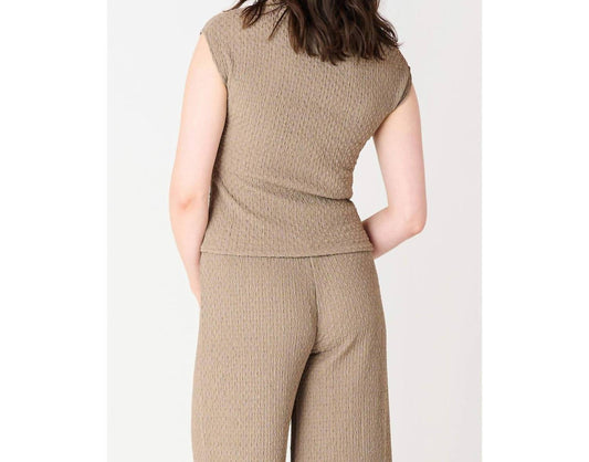 Dex - Short Sleeve Textured Top