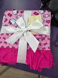Charlies Project - Girls Hello Cutie Bamboo Ruffle Small Blanket