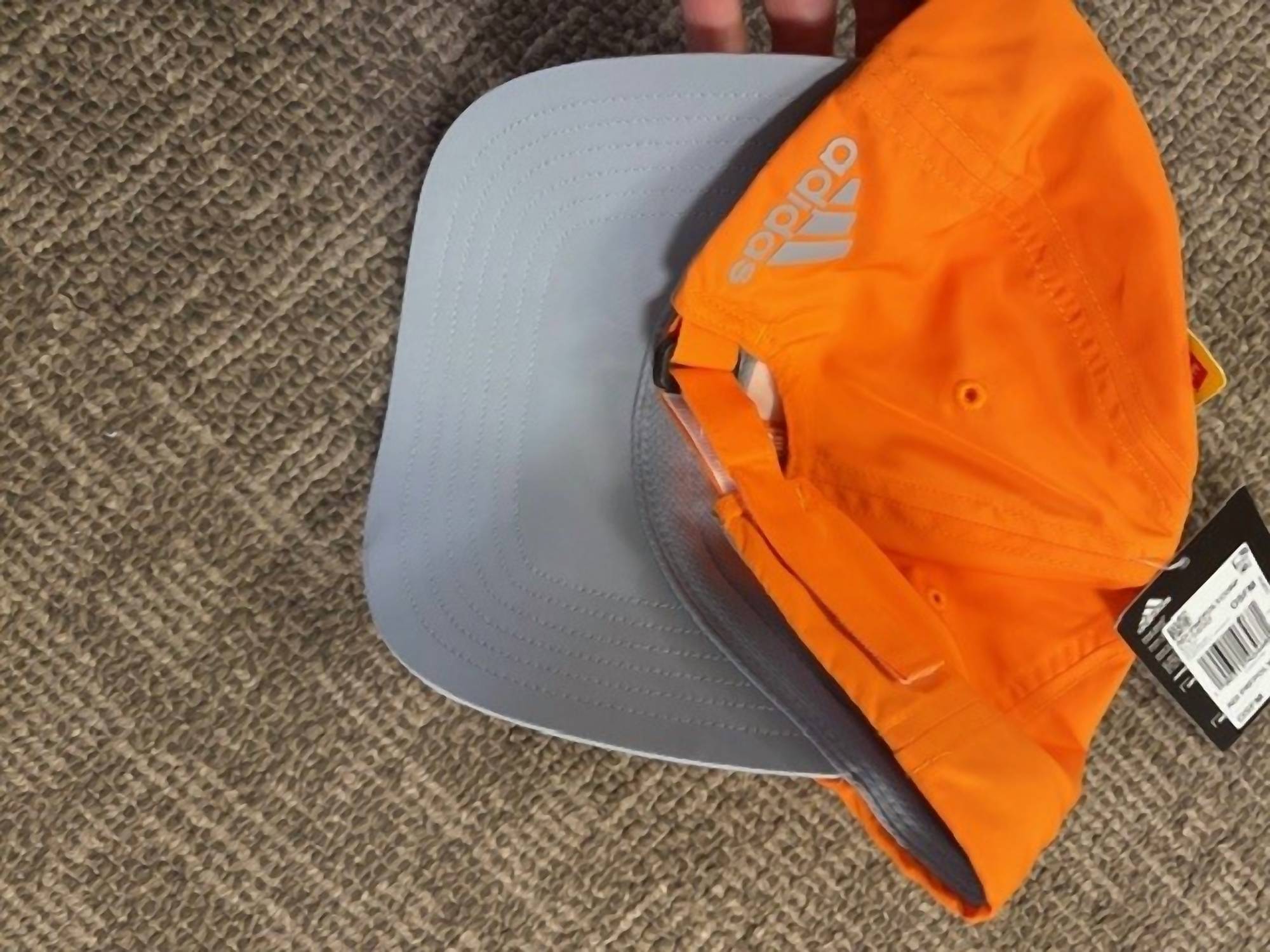 adidas Performance Cap in orange - men's hat - detail view