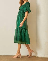 Polagram - Wrapped Tiered Midi Dress