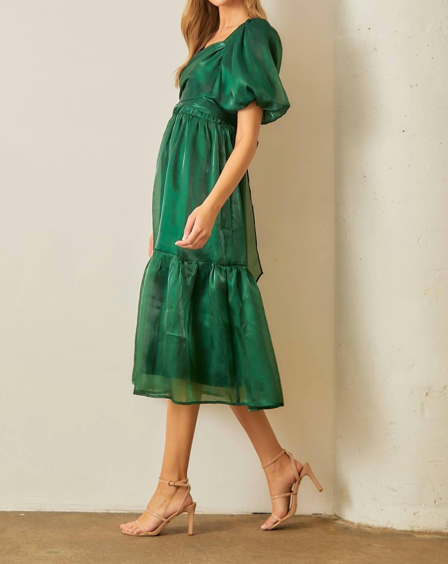 Polagram - Wrapped Tiered Midi Dress