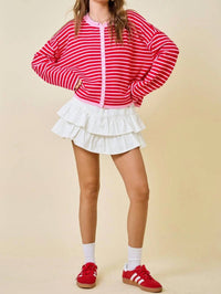 Day + Moon - Stripes Cardigan Top