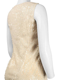 Sue Wong - Sleeveless Bateau Neckline Sequin Dress