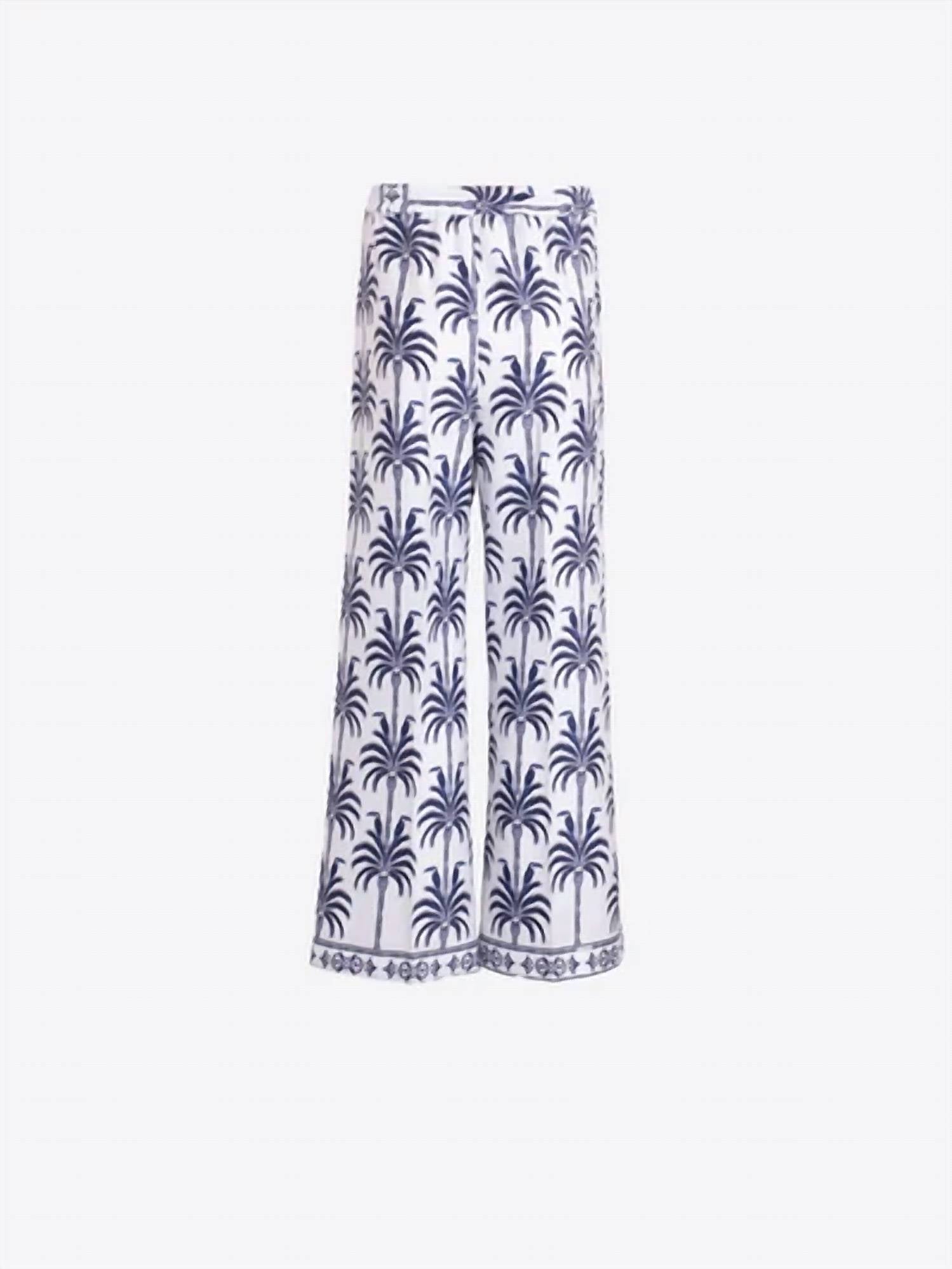 Vilagallo - Palm Print Trousers