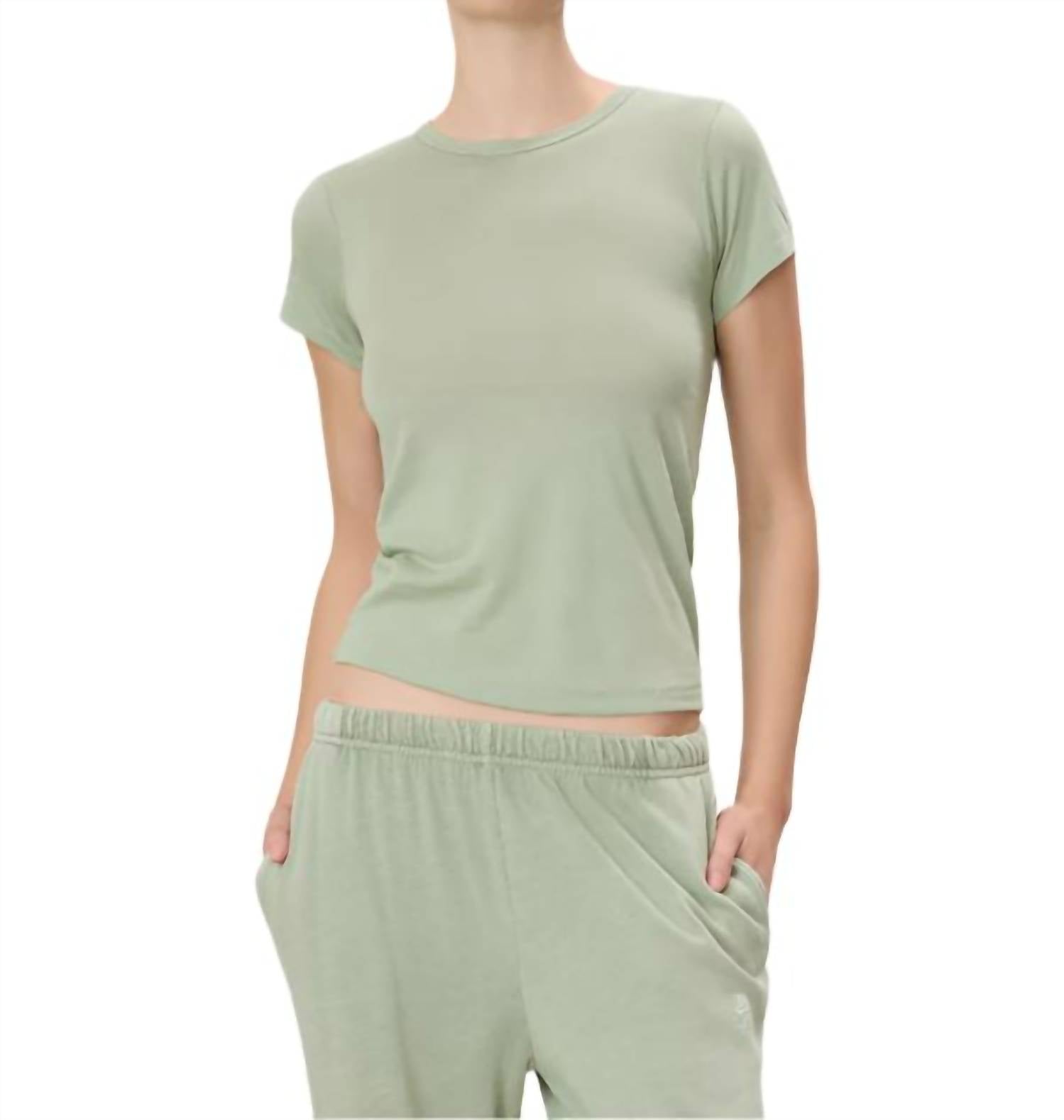 Eterne - Fitted Crewneck Short Sleeve T-shirt