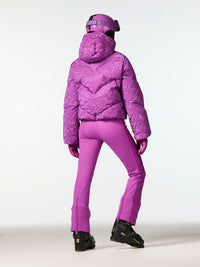 Goldbergh Aeliana Ski Jacket in viola - women's jacket - detail view