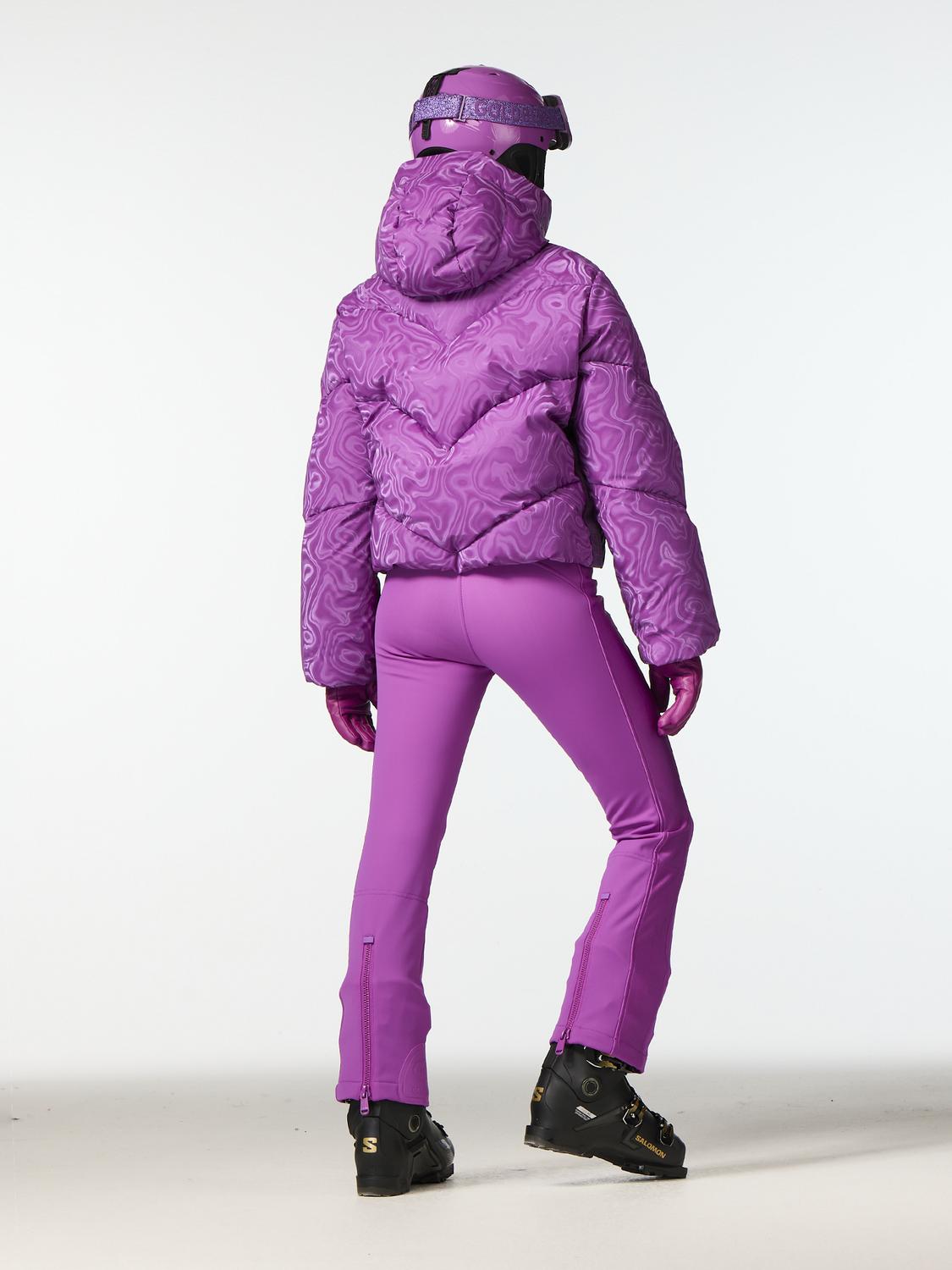 Goldbergh Aeliana Ski Jacket in viola - women's jacket - detail view