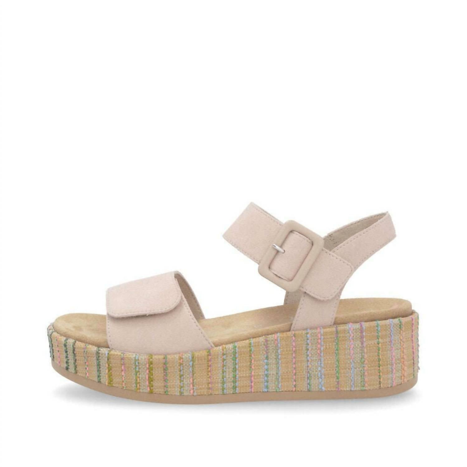 Remonte Women's Platform Sandal in beige multi - women's sandal - view 4