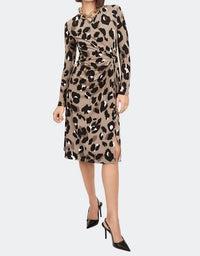 Joseph Ribkoff - Animal Print Wrap Dress