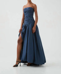 Aje. - BUBBLE HIGH SLIT RUCHED SKIRT