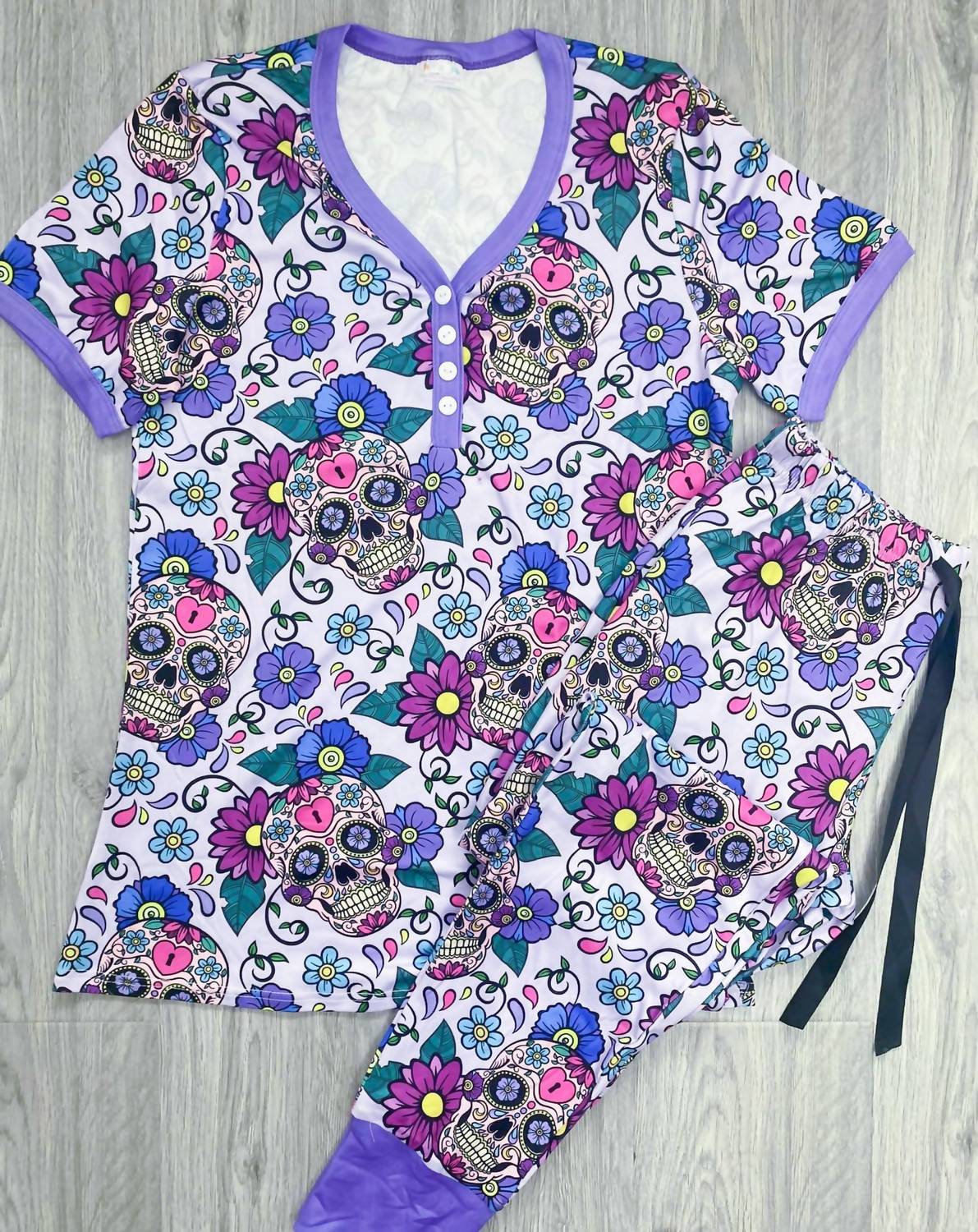 Shirley Stone - Sugar Skulls Loungewear Set