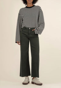 KUT FROM THE KLOTH Meg High Rise Fab Wide Leg Pants in sherwood - women's jeans