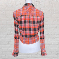 Free People First Bloom Plaid Shirt in red - women's shirt - view 6