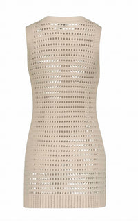 Matthew Bruch - Knit Mesh Tank Mini Dress