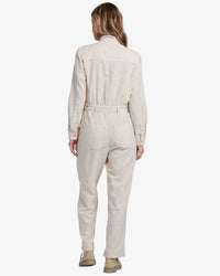By Together - Striped Button-Down Jumpsuit