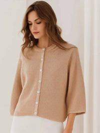 Autumn Cashmere - Elbow Sleeve Shaker Cardigan