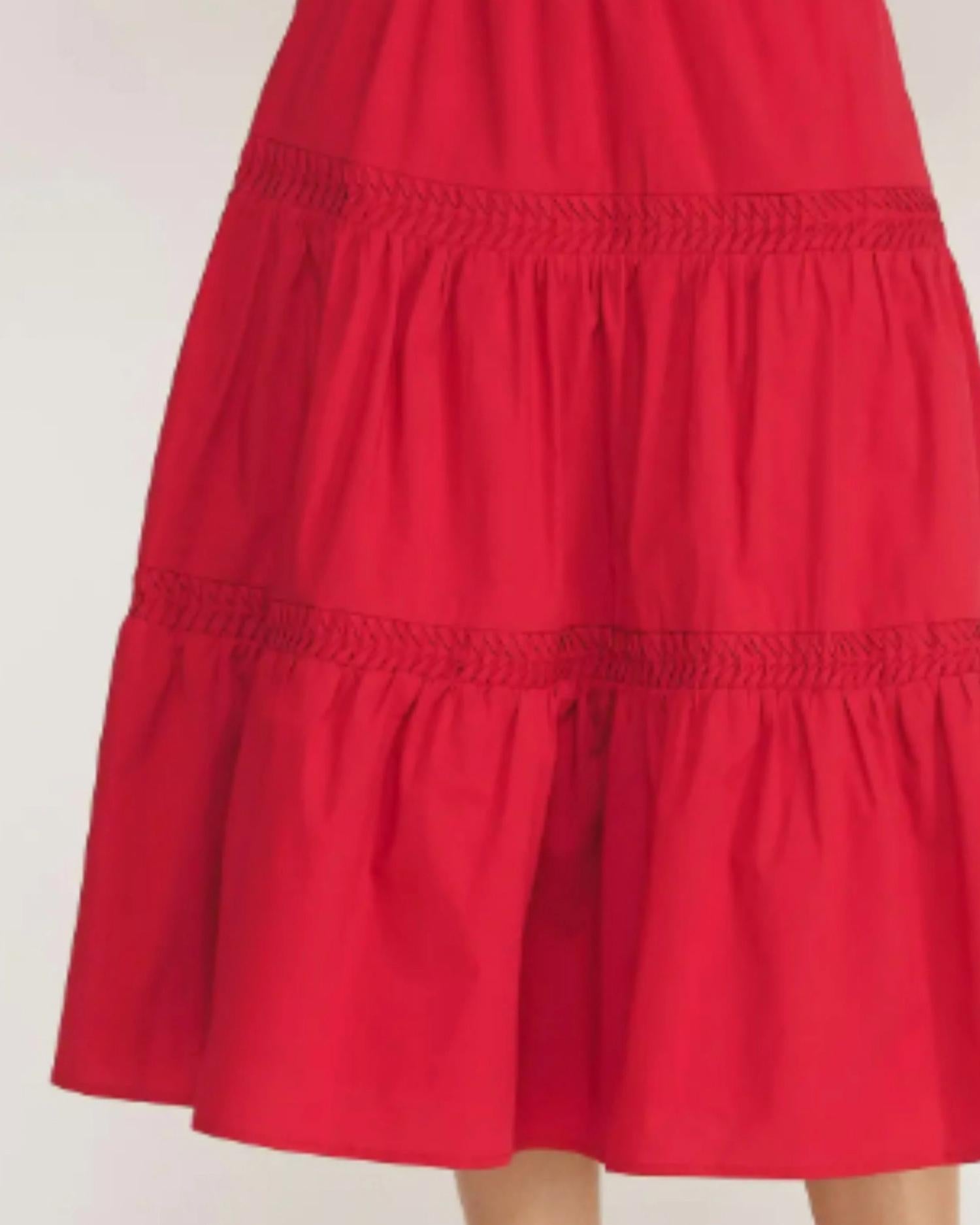 Strut & Bolt - Pintuck Tiered Midi Skirt
