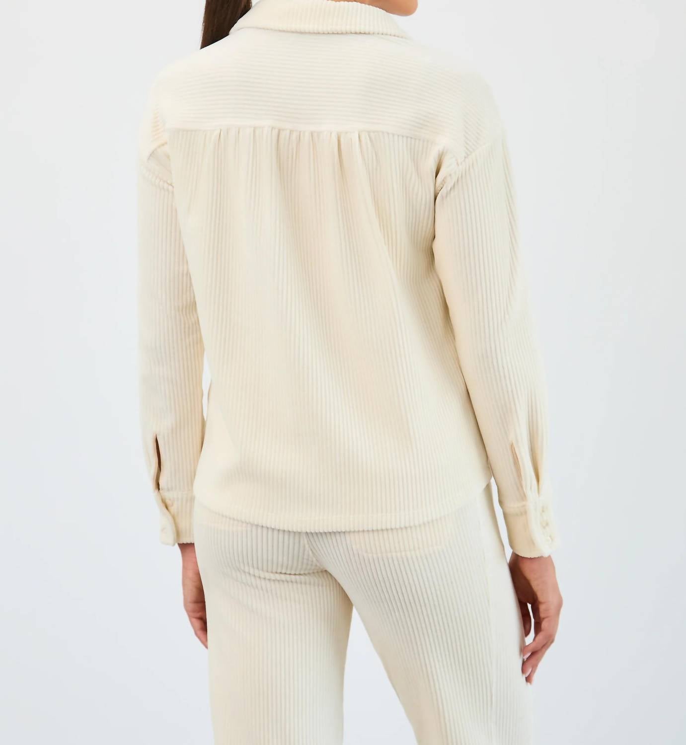 Fdj - Cora Corduroy Popover Top