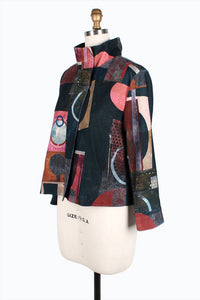 Damee - Women's Multi Pattern Biker Jacket