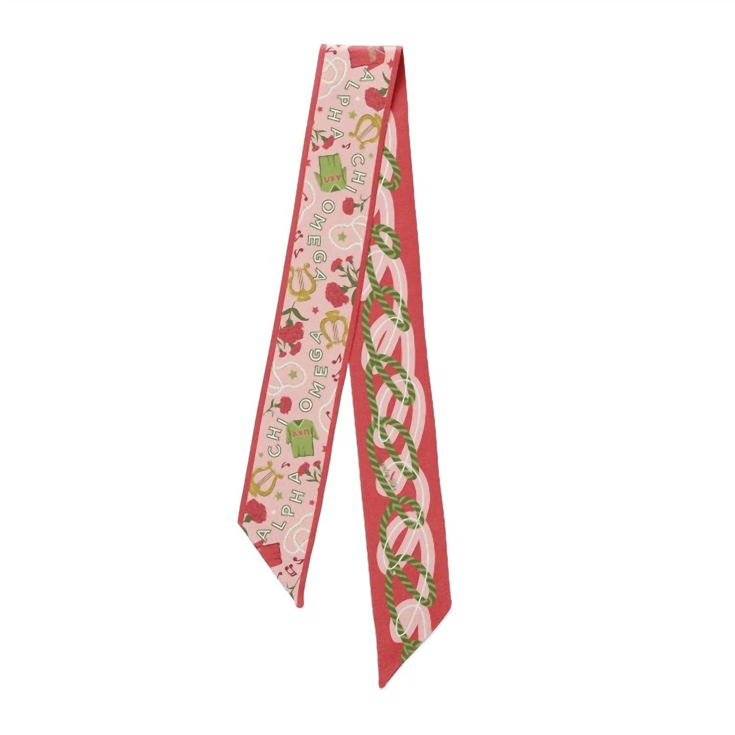 Saturday Silks - Women's Alpha Chi Omega Twilly Scarf