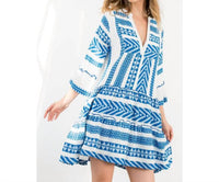 Thml - Tiered V-neck Embroidered Dress
