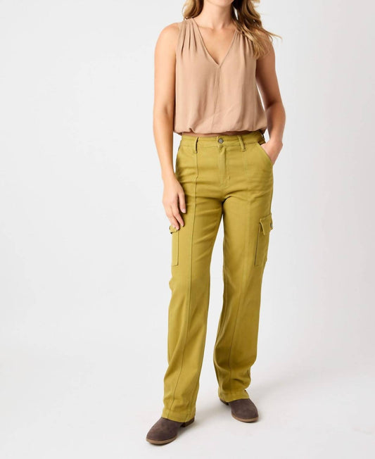 Judy Blue - High Waisted Garment Dyed Straight Cargo Pants