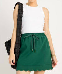 Entro - Hunter Scalloped Pull-on Skort