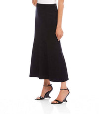 Karen Kane Sweater Knit Midi Skirt in black - women's skirt - alternate view