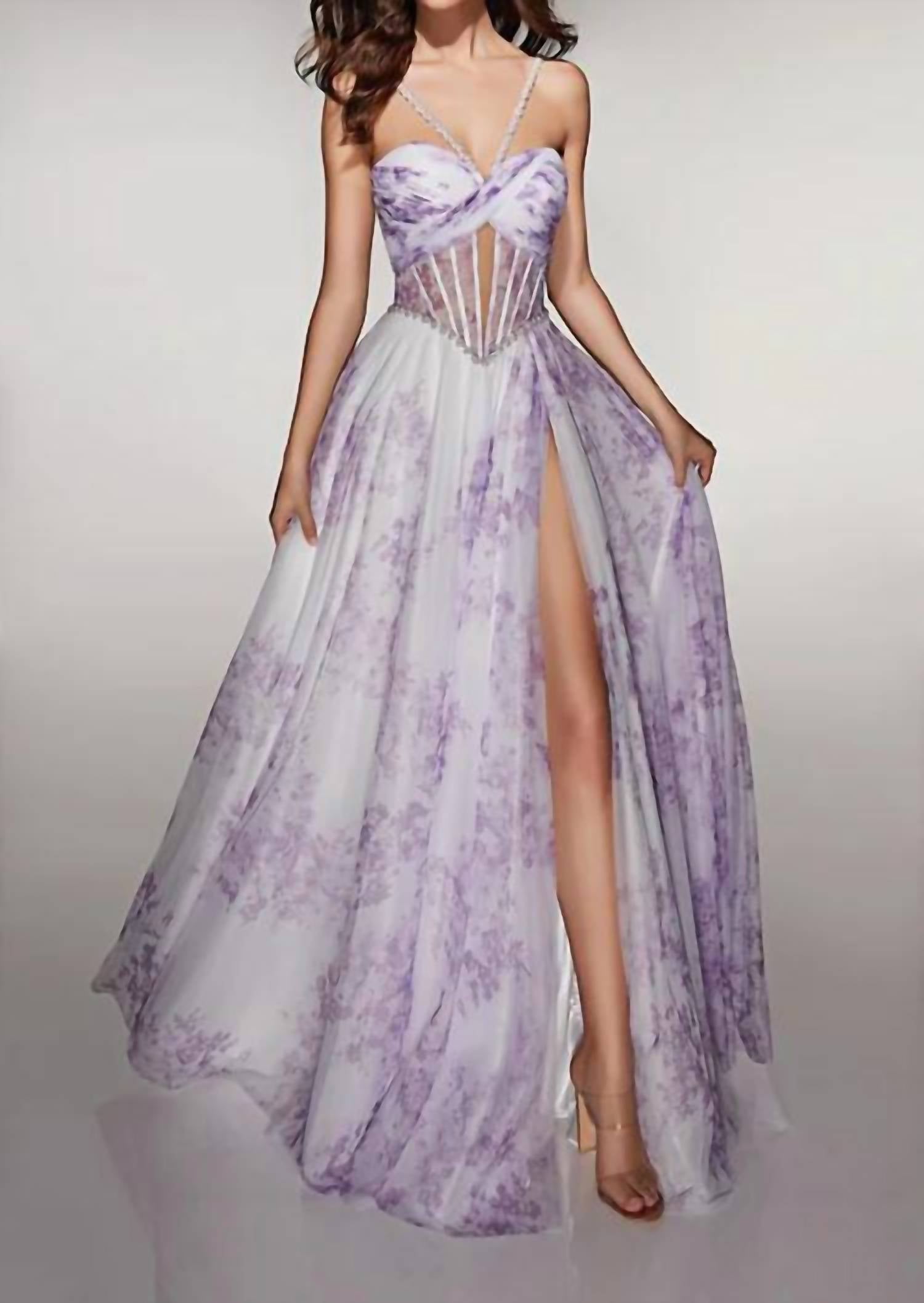 Alyce Paris - Sweetheart Neckline A-line Dress