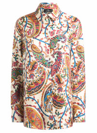 Etro - Silk Twill Shirt With Floral Motif