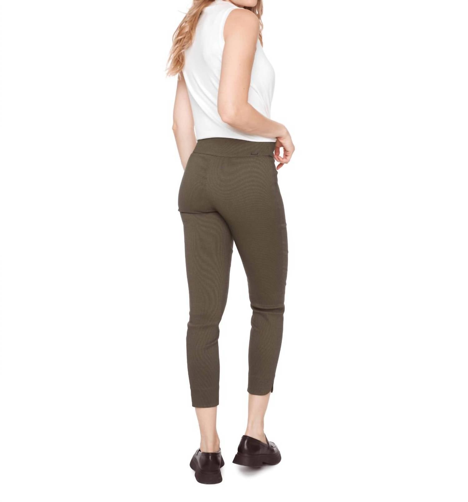 Up! - Textured Techno Petal-slit Pant