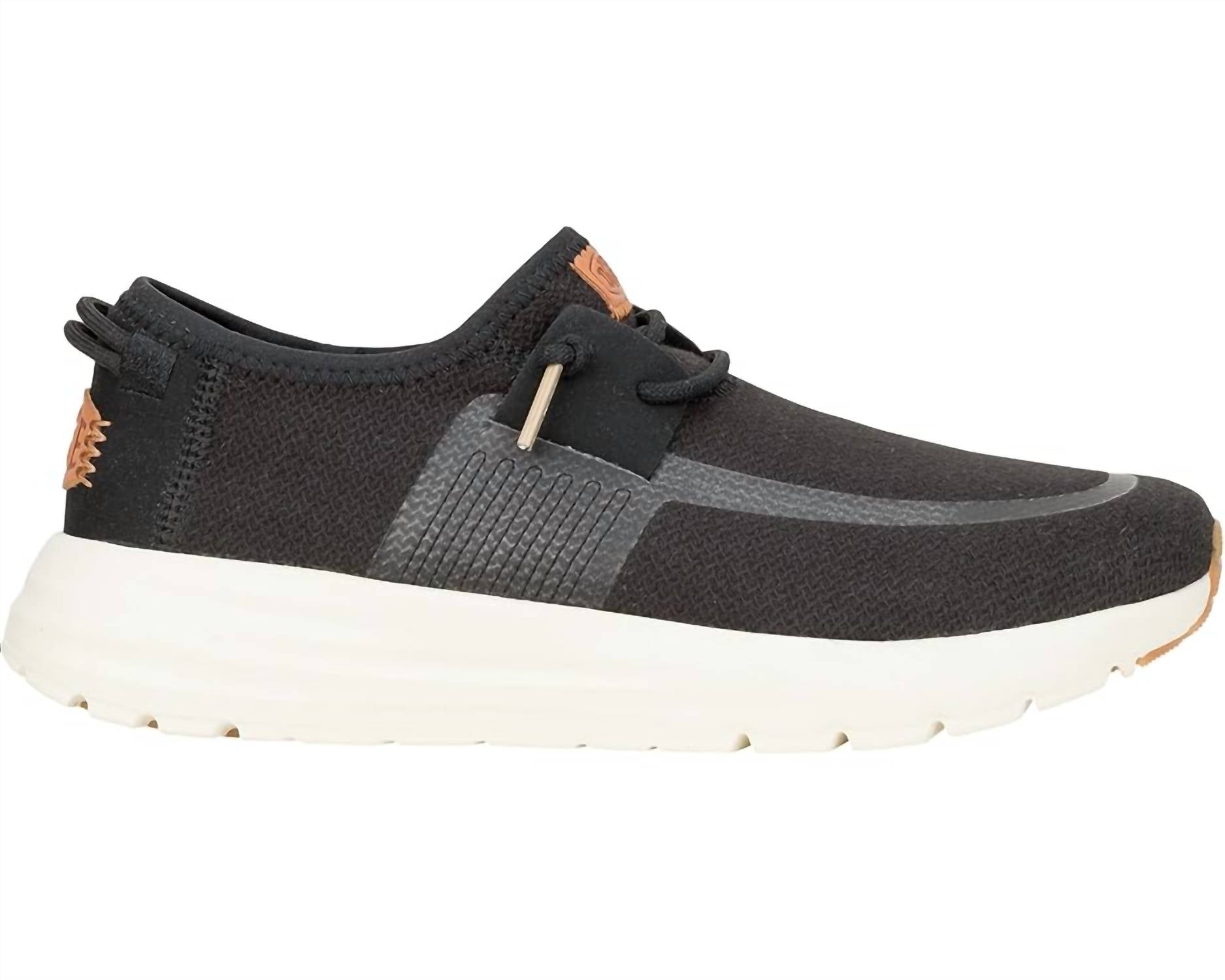 HEY DUDE Women's Sirocco Neutrals Sneakers in black - women's sneaker
