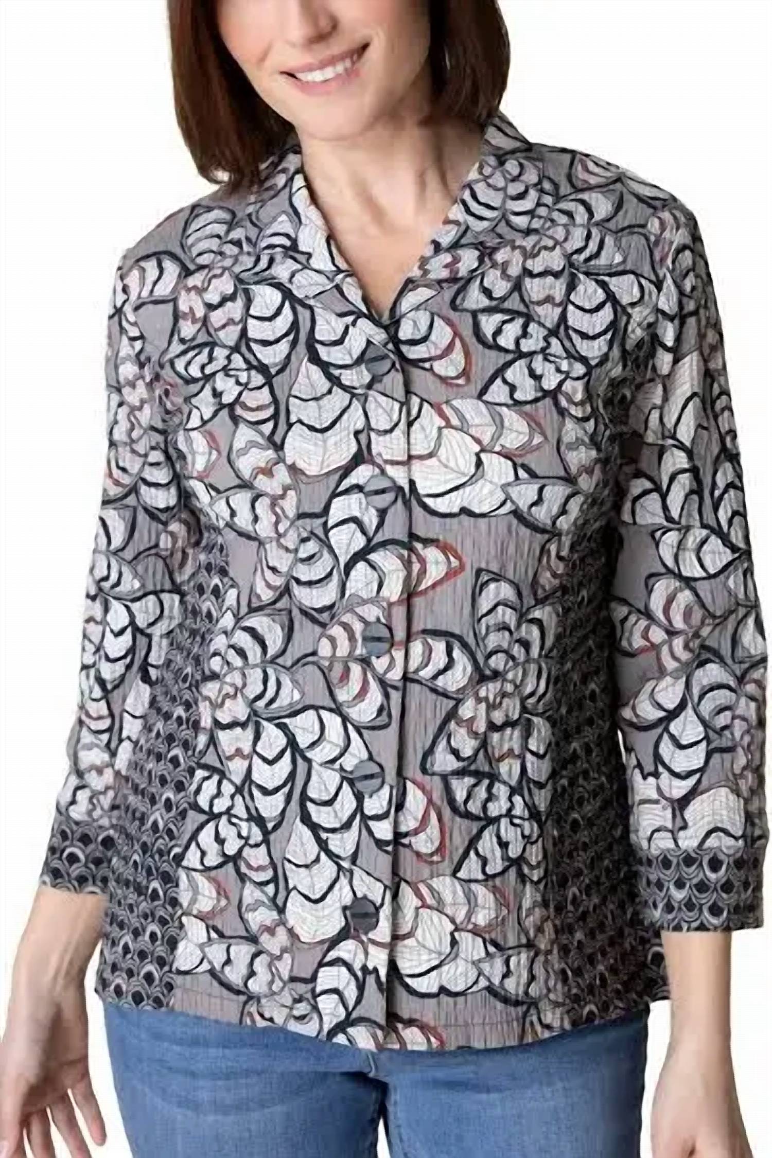 Habitat - Rustling Leaves Princess Seamed Shirt