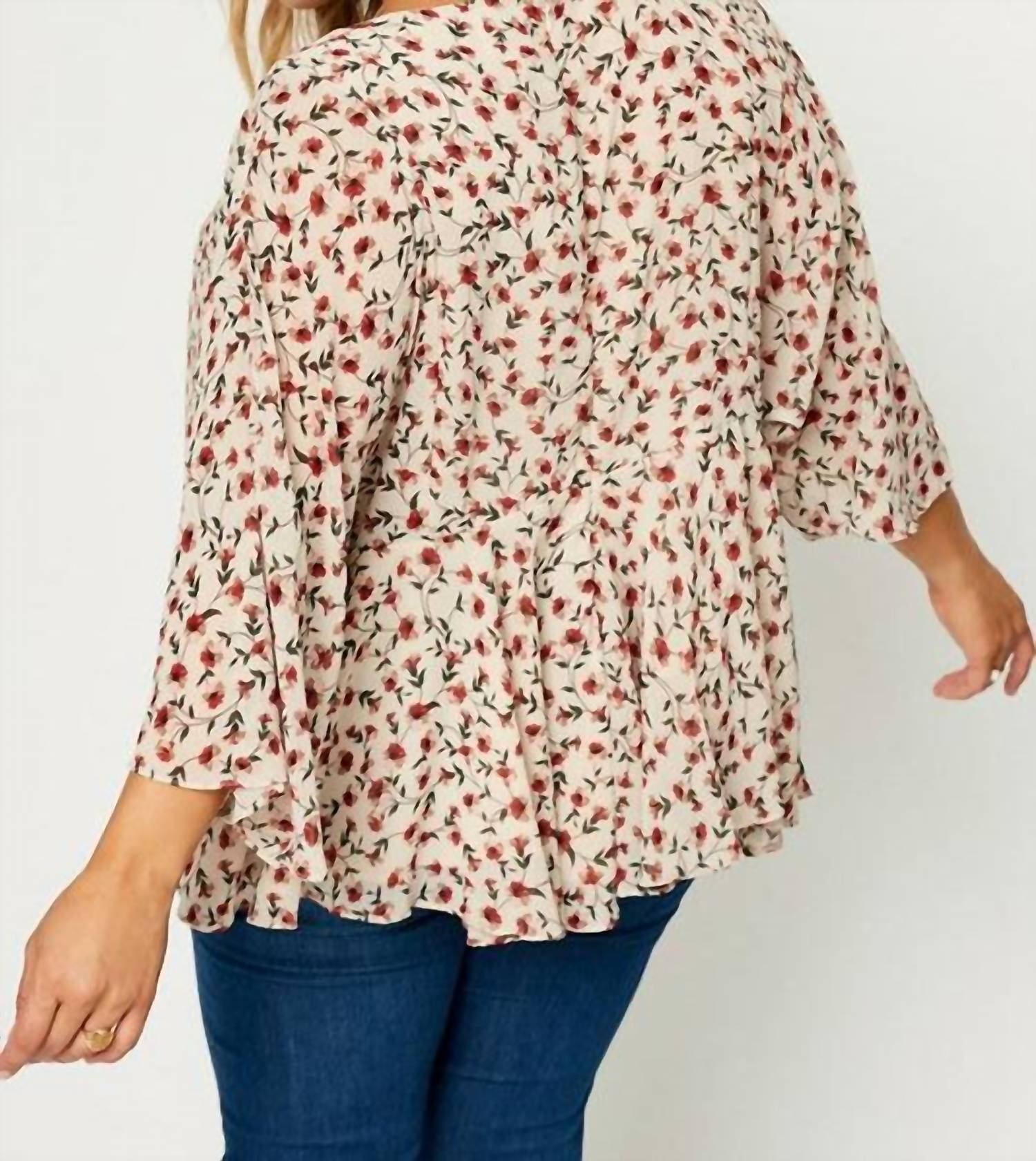 Hayden La - Floral Peplum Blouse