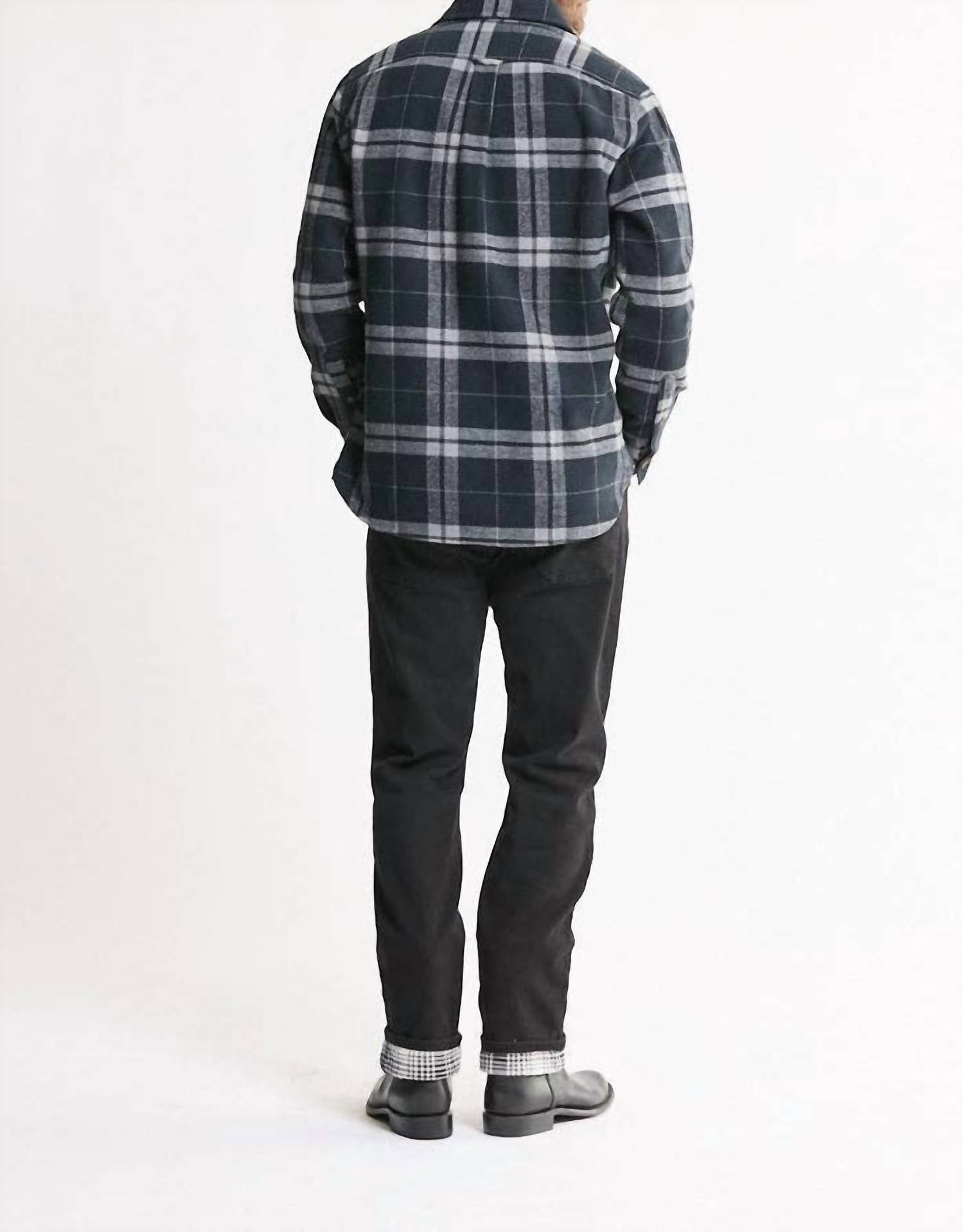Jachs New York - Flannel Shirt And Thermal Crewneck Set