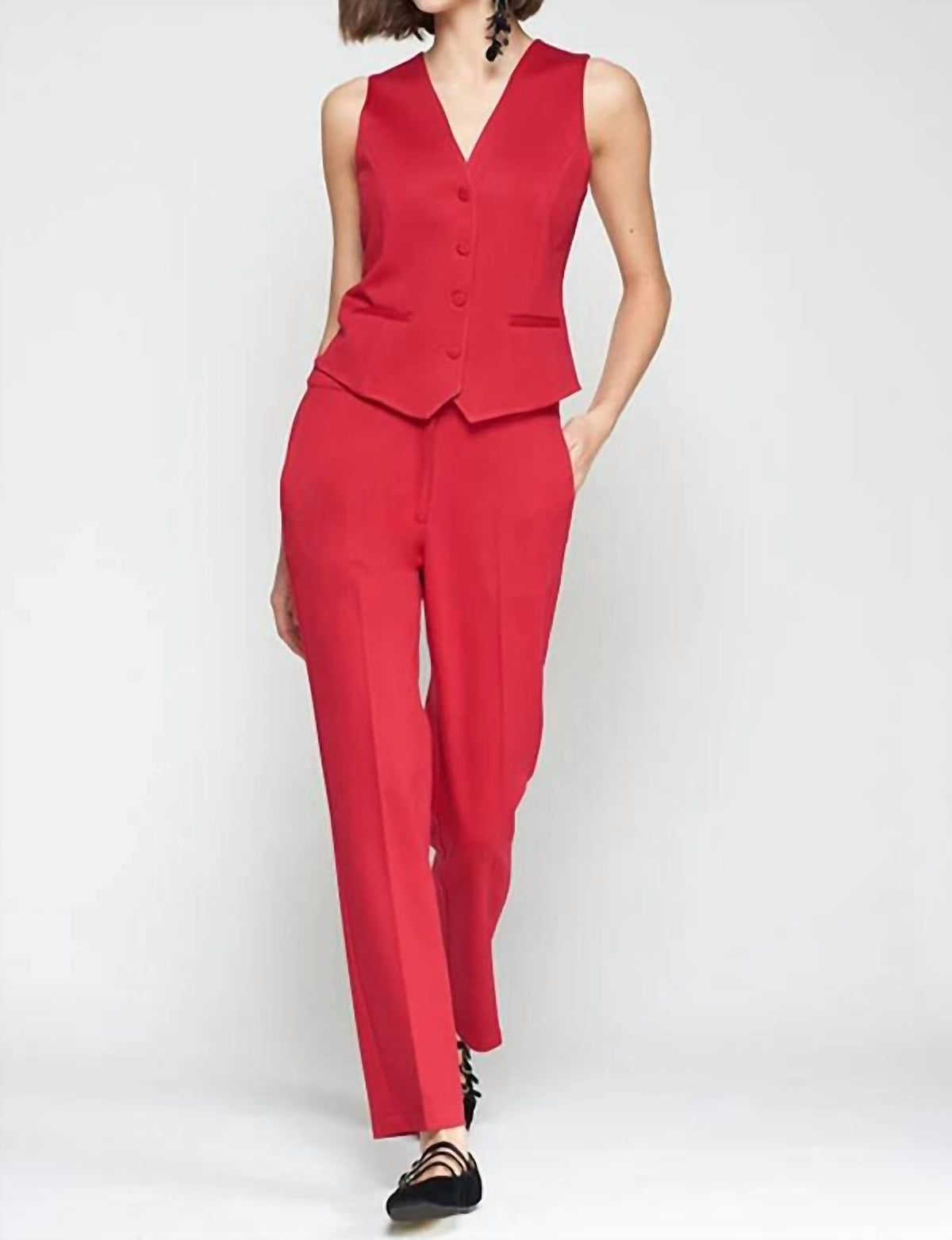 Vilagallo - Structured Straight-leg Trousers