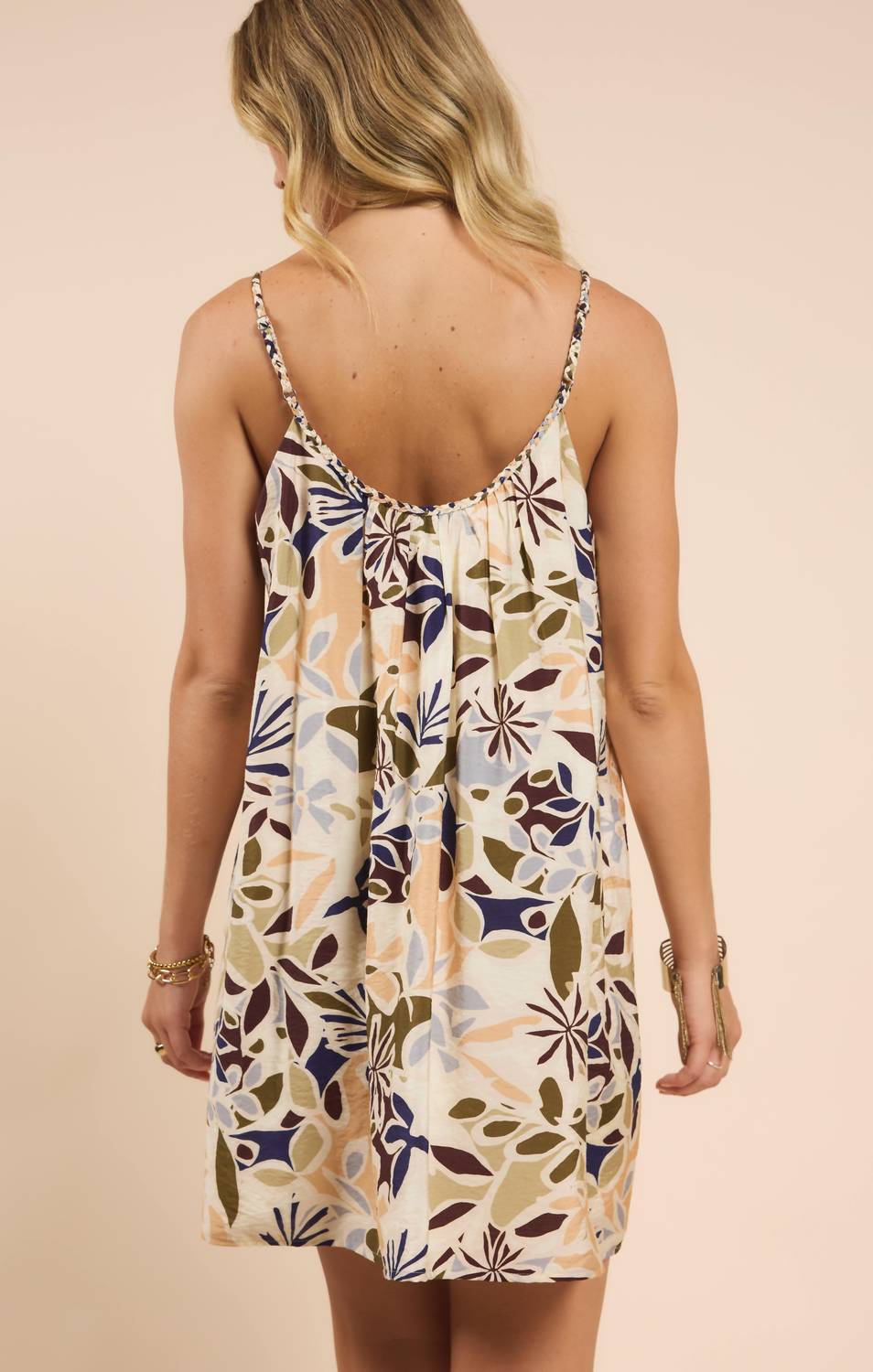 Sadie & Sage - Open Road Braided Straps Mini Dress